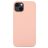 Mobigear Rubber Touch iPhone 14 Pro Max Silikon Hülle Backcover - Sand Pink