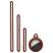 Mobigear Lanyard Apple AirTag Hülle Flexibles Silikon - Braun