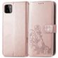 Mobigear Clover Samsung Galaxy A22 4G Hülle Klapphülle Geldbörse - Roségold