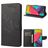 Mobigear Butterfly Samsung Galaxy M53 Klapphülle Portemonnaie - Schwarz