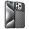 Mobigear Groove iPhone 16 Pro Hülle Flexibles TPU Backcover - Schwarz