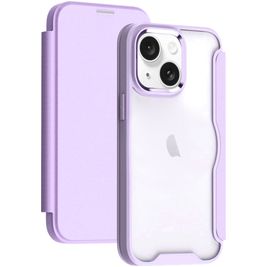 Mobigear Smart Fit iPhone 15 Hülle Hardcase Klapphülle - Lila