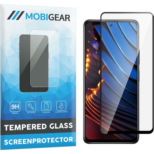 Mobigear Premium POCO X3 GT Panzerglas Gehärtetes Glas Displayschutz - Hüllenfreundlich - Schwarz