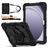 Mobigear SureGrip Xtreme Samsung Galaxy Tab A9 Plus (2023) Hülle Kunststoff / Silikon Backcover + Schultergurt + Ständer - Schwarz