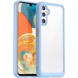 Mobigear Crystal Samsung Galaxy A54 Hülle Hardcase Backcover - Transparent / Blau