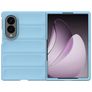 Mobigear Bumpy Samsung Galaxy Z Fold 8 Hülle Flexibles TPU Backcover - Blau