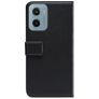 Mobilize Classic Gelly Motorola Moto E15 Hülle Klapphülle Geldbörse - Schwarz