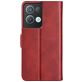 Mobigear Slim Magnet OPPO Reno 8 Pro 5G Hülle Klapphülle Geldbörse - Rot