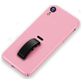 Mobigear Rubber Ring iPhone XR Hülle Hardcase Backcover mit Ringhalter - Pink