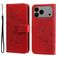 Mobigear Flowers iPhone 17 Pro Max Hülle Klapphülle Geldbörse - Rot