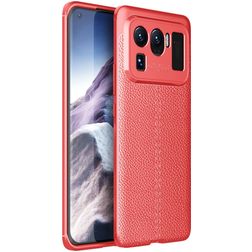Mobigear Luxury Xiaomi Mi 11 Ultra Hülle Flexibles TPU Backcover - Rot