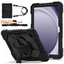 Mobigear SureGrip Xtreme Samsung Galaxy Tab A9 Plus (2023) Hülle Kunststoff,Silikon Backcover + Schulterträger + Ständer - Schwarz