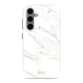 MIO Samsung Galaxy S24 FE MagSafe Hülle Hardcase Backcover - White Marble