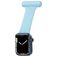 Mobigear Clip Schwesternuhr Apple Watch Armband Pin-Verschluss - 49/46/45/44 mm - Babyblau
