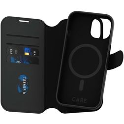 CARE by PanzerGlass Tango Two-in-One iPhone 15 MagSafe Hülle Abnehmbare 2in1 Klapphülle Geldbörse - Schwarz