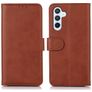 Mobigear Wallet Samsung Galaxy S25 FE Hülle Klapphülle Geldbörse - Braun