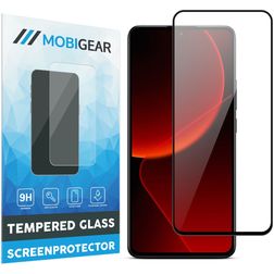 Mobigear Premium Xiaomi 13T Panzerglas Gehärtetes Glas Displayschutz - Hüllenfreundlich - Schwarz