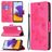 Mobigear Butterfly Samsung Galaxy A22 5G Hülle Klapphülle Geldbörse - Magenta