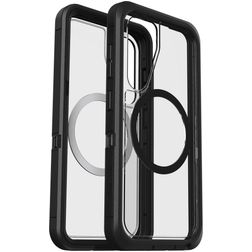 OtterBox Defender Samsung Galaxy S25 MagSafe Hardcase Backcover Shockproof - Transparent / Schwarz