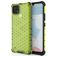 Mobigear Honeycomb Realme C21 Hülle Hardcase Backcover Stoßfest - Grün