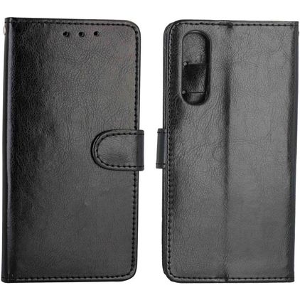 Mobigear Wallet OPPO Reno 3 Pro Hülle Klapphülle Geldbörse - Schwarz