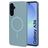 Mobiparts Slim Line Samsung Galaxy A36 MagSafe Hülle Hardcase Backcover - Sage Green