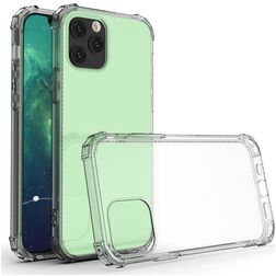 Mobigear Cushion Durchsichtig iPhone 12 Hülle Flexibles TPU Backcover Stoßfest - Transparent