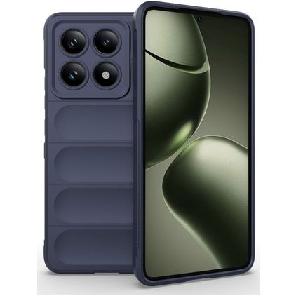Mobigear Bumpy Xiaomi 14T Hülle Flexibles TPU Backcover - Dunkelblau