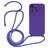 Mobigear Lanyard iPhone 15 Pro Silikon Handykette - Lila