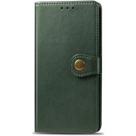 Mobigear Snap Button OPPO A9 (2020) Hülle Klapphülle Geldbörse - Grün