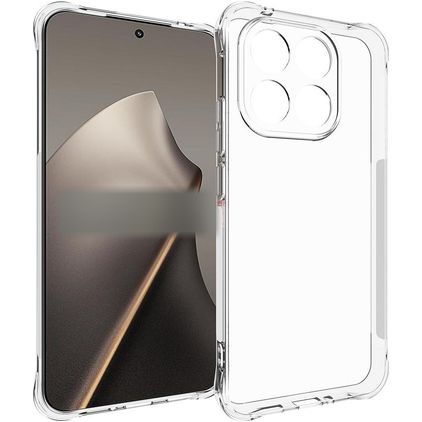 Mobigear Cushion Xiaomi 15T Hülle Flexibles TPU Backcover - Schwarz
