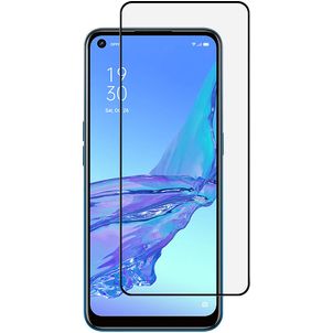 Mobigear Premium OPPO A53s Panzerglas Gehärtetes Glas Displayschutz - Hüllenfreundlich - Schwarz