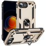 Mobigear Armor Ring iPhone 16e Hülle Hardcase Backcover Stoßfest mit Ringhalter - Gold