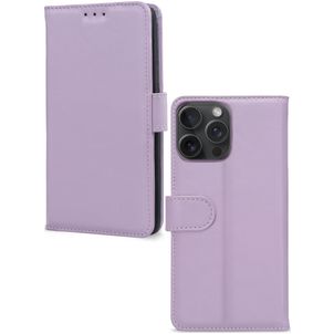 Mobilize Premium Gelly Wallet iPhone 15 Pro Max Hülle Klapphülle Geldbörse - Lila