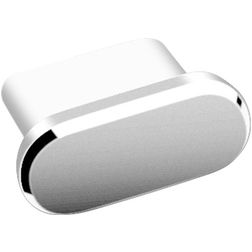 Mobigear Essentials Aluminium Anti-Staub-Stopfen - USB-C - Silber (2er Pack)