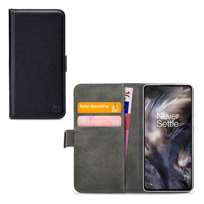 Mobilize Classic Gelly Wallet OnePlus Nord Klapphülle Portemonnaie - Schwarz