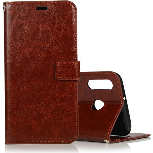 Mobigear Wallet Samsung Galaxy A40 Hülle Klapphülle Geldbörse - Braun
