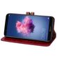 Mobigear Wallet Huawei P Smart (2018) Hülle Klapphülle Geldbörse - Rot