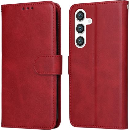 Mobigear Wallet Samsung Galaxy S24 Plus Hülle Klapphülle Geldbörse - Rot