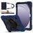 Mobigear SureGrip Xtreme Samsung Galaxy Tab A9 Plus (2023) Hülle Kunststoff,Silikon Backcover + Schulterträger + Ständer - Blau
