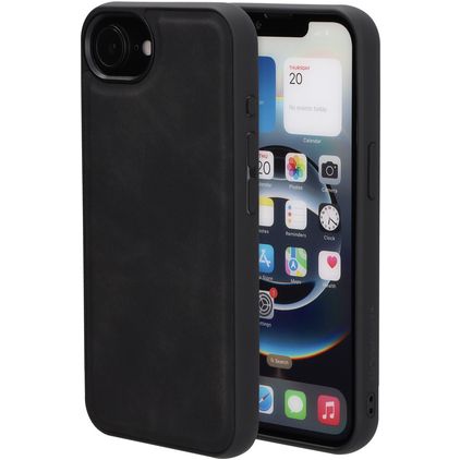 Mobiparts Classic iPhone 17e MagSafe Hülle TPU,Kunstleder Backcover - Graphite Black