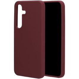 Mobiparts Samsung Galaxy S25 Silikon Hülle Backcover - Plum Red