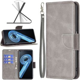 Mobigear Excellent OPPO A96 Hülle Klapphülle Geldbörse - Grau