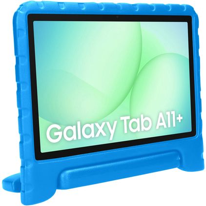 Mobiparts Kids Samsung Galaxy Tab A9 Plus (2023) Tablet Hülle für Kinder mit Tragegriff - Blau