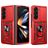 Mobigear Armor Ring Cam Slide Samsung Galaxy Z Fold 7 Hülle Hardcase Backcover Stoßfest mit Ringhalter und Kamera Slider - Rot