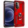 Mobigear Armor Ring Motorola Moto G82 Hülle Hardcase Backcover Stoßfest mit Ringhalter - Rot