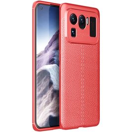 Mobigear Luxury Xiaomi Mi 11 Ultra Hülle Flexibles TPU Backcover - Rot