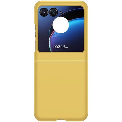 Mobigear Colors Motorola Razr 50 Hülle Hardcase Backcover - Gelb