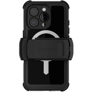 Ghostek Nautical Belt iPhone 16 Pro Wasserdicht MagSafe Hülle Hardcase Backcover Stoßfest - Schwarz