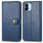 Mobigear Snap Button Xiaomi Redmi A1 4G Hülle Klapphülle Geldbörse - Blau